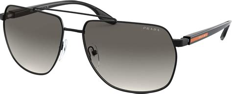 prada sport herren sonnenbrillen gelbe gläser sps 07b|Silber.